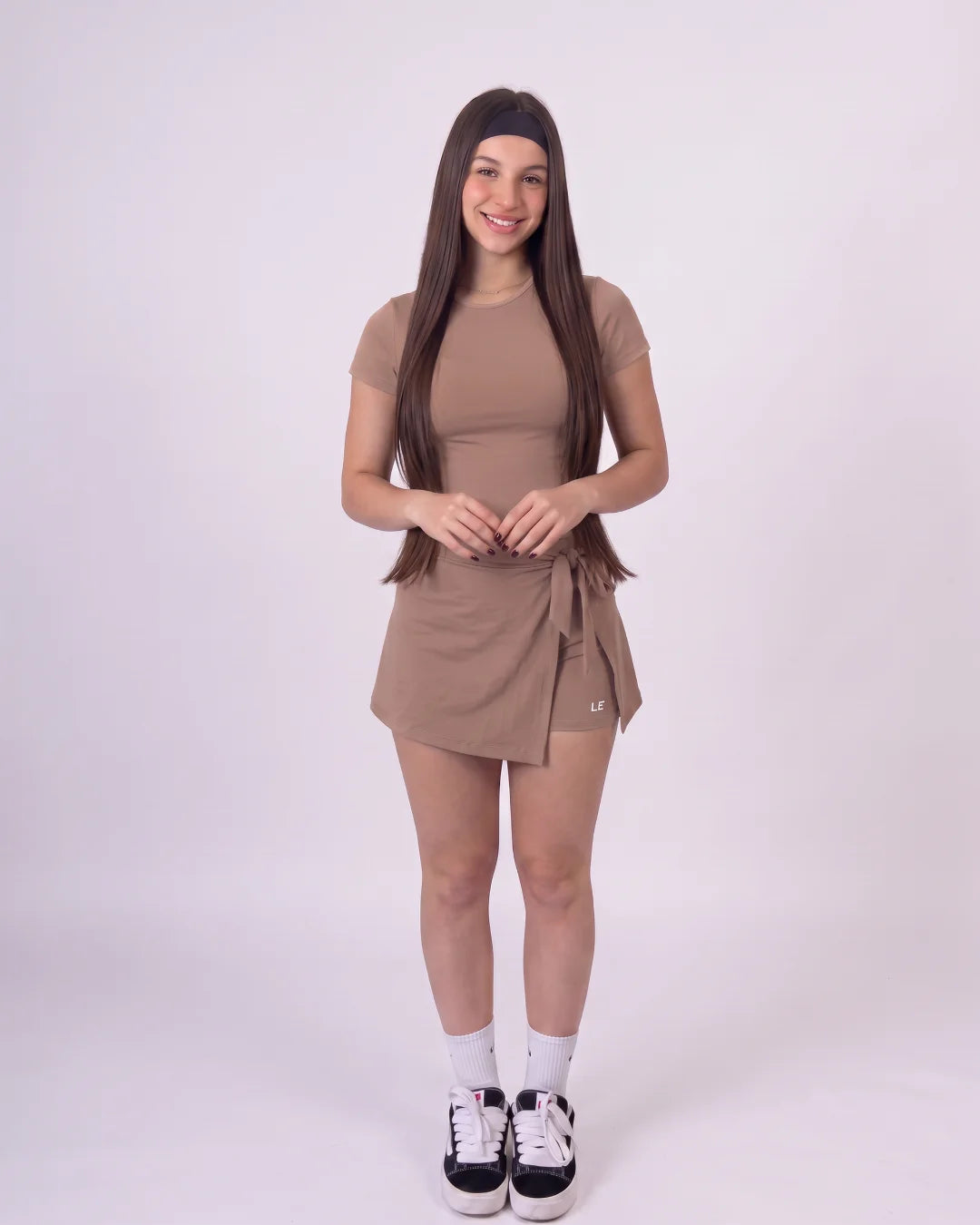 ENTERIZO VESTIDO ESSENTIALS CON MANGAS | LUSIAN REF.1169